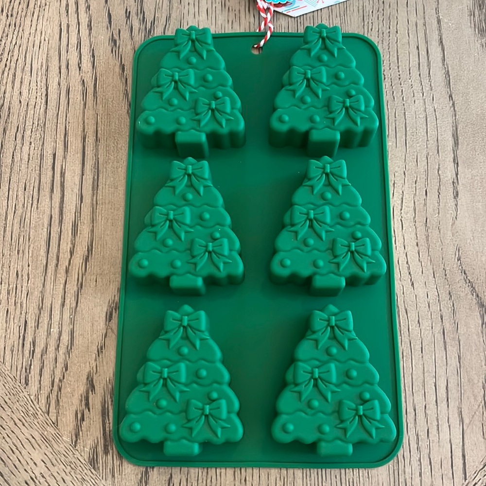 Christmas Tree Silicone Baking Cake Mold Bakeware Holiday Craft Cookies New